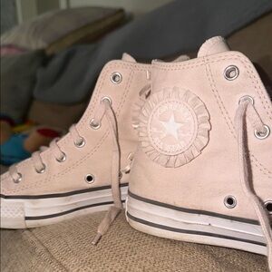 Pink All Star High Top Ruffles and Bows Converse